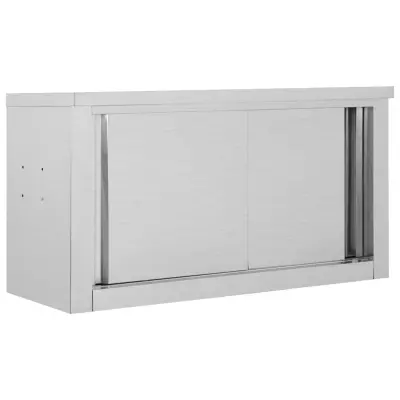 vidaXL Kuhinjska stenska omara 90x40x50 cm nerjaveče jeklo