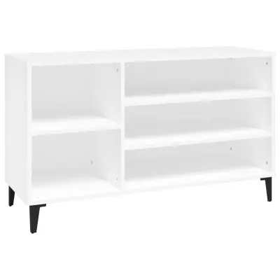 vidaXL Omarica za čevlje bela 102x36x60 cm inženirski les