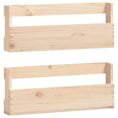 vidaXL Stenski regal za čevlje 2 kosa 59x9x23 cm