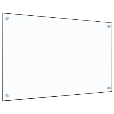 vidaXL Kuhinjska zaščitna obloga prozorna 80x50 cm kaljeno steklo