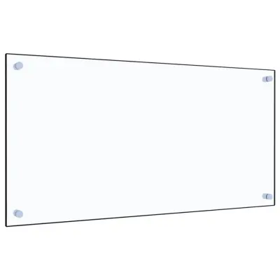 vidaXL Kuhinjska zaščitna obloga prozorna 80x40 cm kaljeno steklo