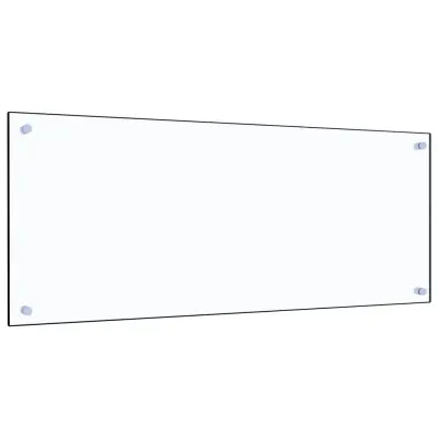 vidaXL Kuhinjska zaščitna obloga prozorna 100x40 cm kaljeno steklo