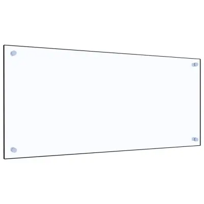 vidaXL Kuhinjska zaščitna obloga prozorna 90x40 cm kaljeno steklo