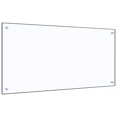 vidaXL Kuhinjska zaščitna obloga prozorna 100x50 cm kaljeno steklo