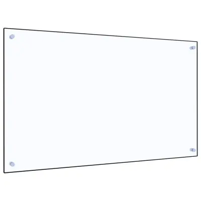 vidaXL Kuhinjska zaščitna obloga prozorna 100x60 cm kaljeno steklo