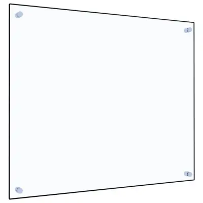 vidaXL Kuhinjska zaščitna obloga prozorna 70x60 cm kaljeno steklo