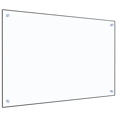 vidaXL Kuhinjska zaščitna obloga prozorna 90x60 cm kaljeno steklo