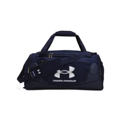 UA Undeniable 5.0 Small Duffle Bag, Midnight Navy/Metallic Silver