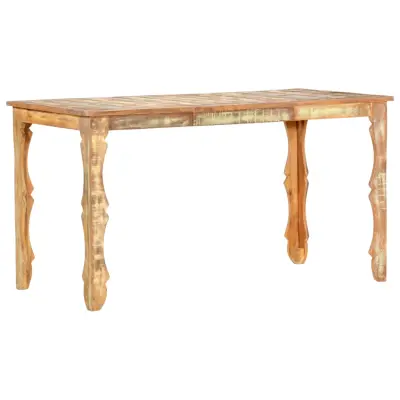 vidaXL Jedilna miza 140x70x76 cm trden predelan les