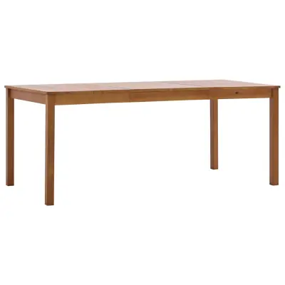 vidaXL Jedilna miza medeno rjava 180x90x73 cm borovina