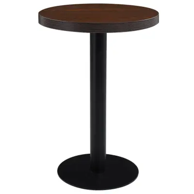 vidaXL Bistro miza temno rjava 60 cm mediapan