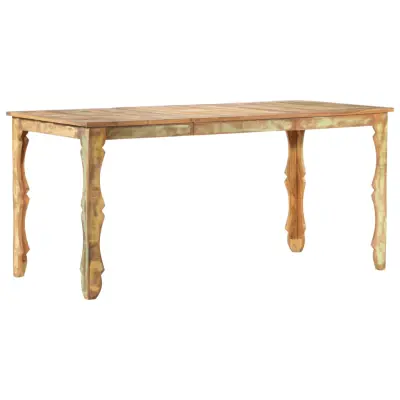 vidaXL Jedilna miza 160x80x76 cm trden predelan les