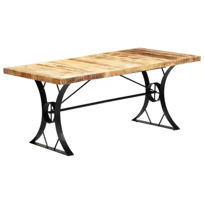vidaXL Jedilna miza 180x90x76 cm trden mangov les