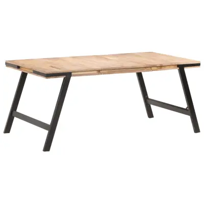vidaXL Jedilna miza 180x90x76 cm trden mangov les