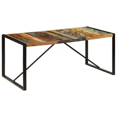 vidaXL Jedilna miza 180x90x75 cm trden predelan les