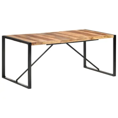 vidaXL Jedilna miza 180x90x75 cm trden les s finišem iz palisandra