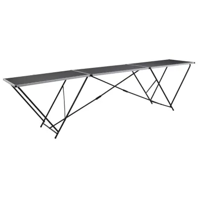 vidaXL Zložljiva tapetniška miza MDF in aluminij 300x60x78 cm