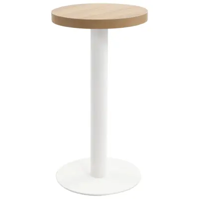 vidaXL Bistro miza svetlo rjava 40 cm mediapan