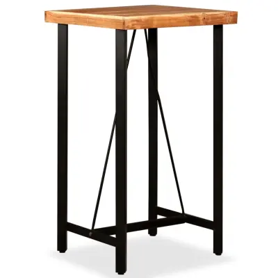 vidaXL Barska miza trden akacijev les 60x60x107 cm