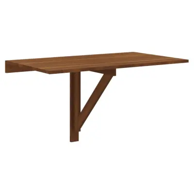 vidaXL Zložljiva stenska miza rjav hrast 100x60x56 cm inženirski les