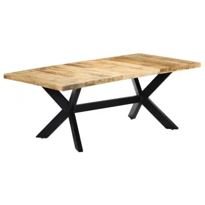 vidaXL Jedilna miza 200x100x75 cm trden mangov les