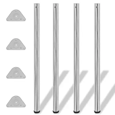 4 Nastavljive Noge za Mizo Krom 1100 mm
