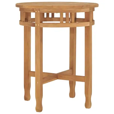 vidaXL Bistro miza Ø60x60 cm trdna tikovina