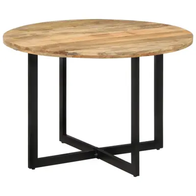 vidaXL Jedilna miza 110x75 cm trden mangov les