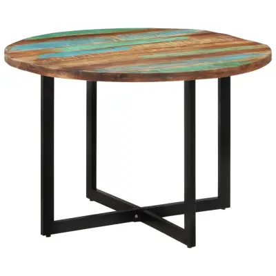 vidaXL Jedilna miza 110x75 cm predelan trden les