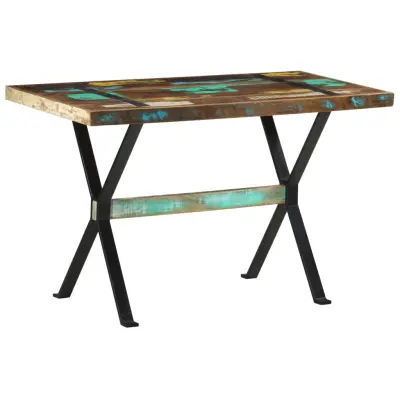 vidaXL Jedilna miza 120x60x76 cm trden predelan les