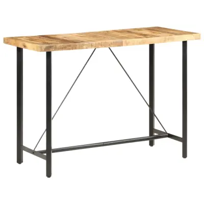 vidaXL Barska miza 150x70x107 cm robusten mangov les