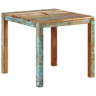 vidaXL Jedilna miza 82x80x76 cm trden predelan les