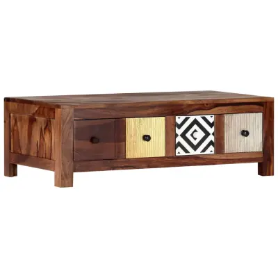 vidaXL Klubska mizica 90x50x30 cm trden palisander