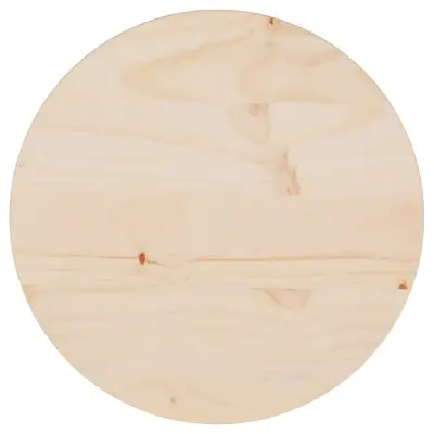 vidaXL Mizna plošča Ø30x2,5 cm trdna borovina