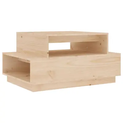 vidaXL Klubska mizica 80x55x40,5 cm trdna borovina