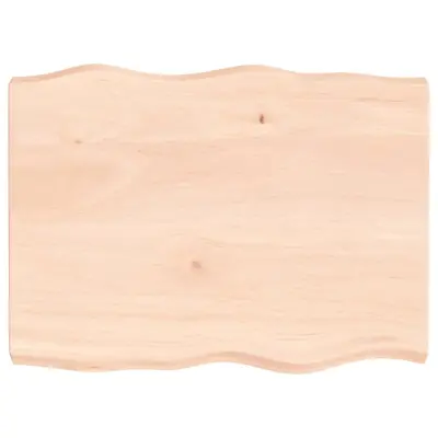 vidaXL Mizna plošča 80x60x(2-6) cm neobdelana hrastovina naraven rob