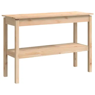vidaXL Konzolna mizica 110x40x75 cm trdna borovina