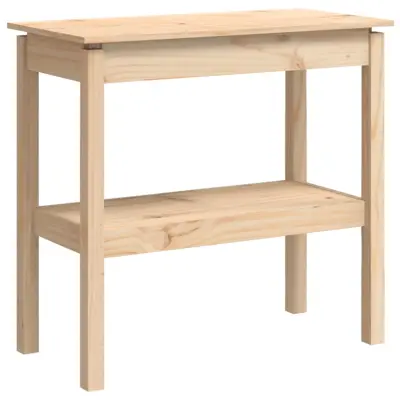 vidaXL Konzolna mizica 80x40x75 cm trdna borovina
