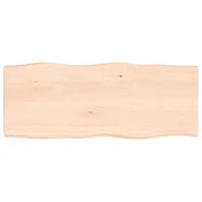 vidaXL Mizna plošča 100x40x(2-4) cm neobdelana hrastovina naraven rob