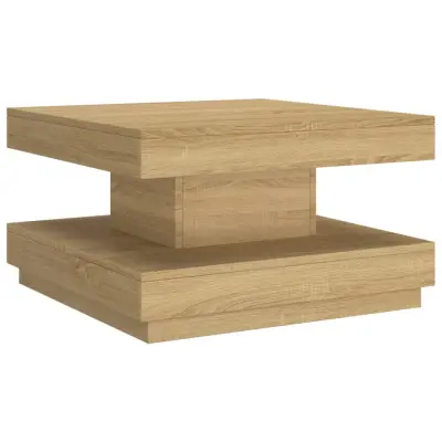 vidaXL Klubska mizica svetlo rjava 60x60x35 cm MDF