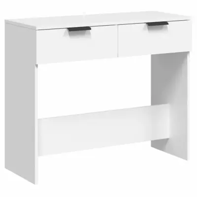 vidaXL Konzolna mizica bela 90x36x75 cm konstruiran les