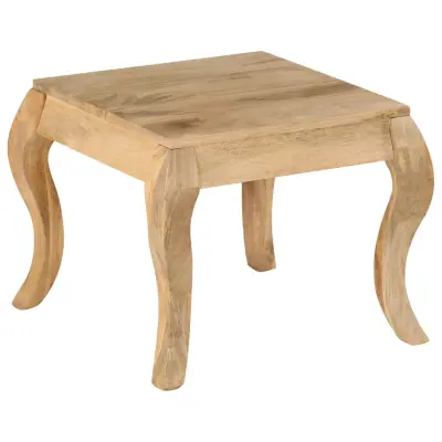 vidaXL Odstavna mizica 45x45x40 cm trden mangov les