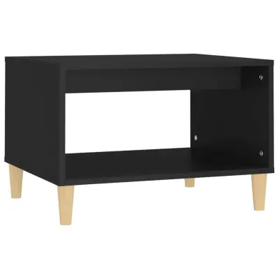 vidaXL Klubska mizica črna 60x50x40 cm konstruiran les