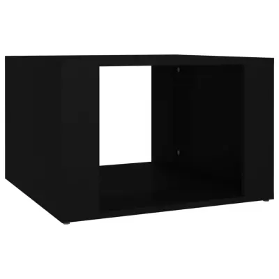 vidaXL Nočna mizica črna 57x55x36 cm inženirski les
