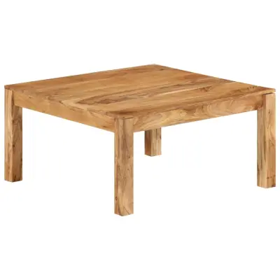 vidaXL Klubska mizica 80x80x40 cm trden akacijev les