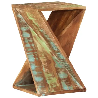 vidaXL Stranska mizica 35x35x55 cm trden predelan les