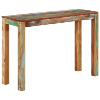 vidaXL Konzolna mizica 110x35x76 cm trden predelan les