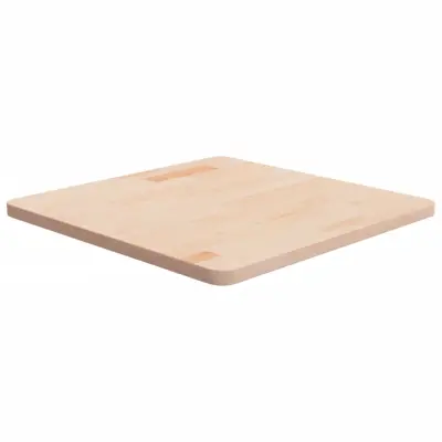 vidaXL Kvadratna mizna plošča 60x60x2,5 cm neobdelana trdna hrastovina