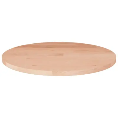 vidaXL Okrogla mizna plošča Ø50x1,5 cm neobdelana trdna hrastovina