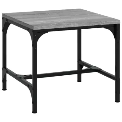vidaXL Klubska mizica siva sonoma 50x50x35 cm inženirski les